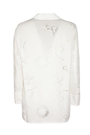 White Embroidered poplin shirt SEMI COUTURE | S6SL05A030